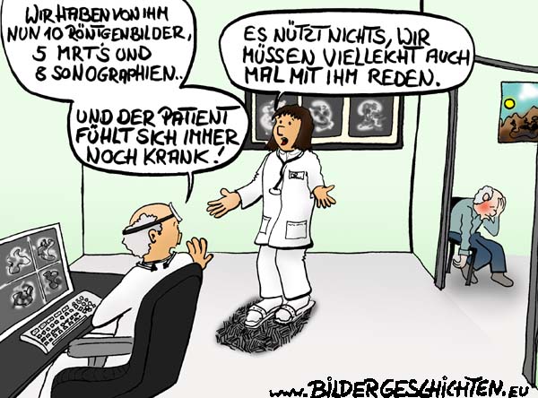 Arzt und Medizin Cartoon
