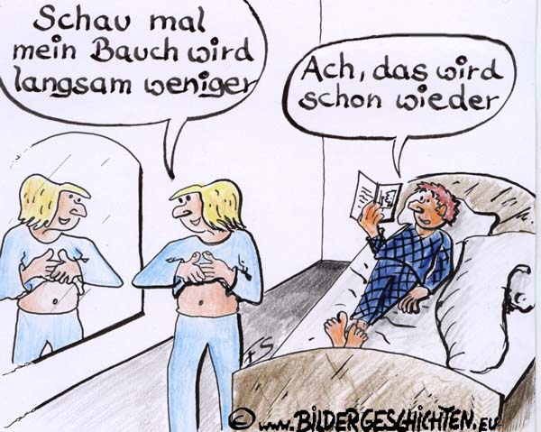 Bauchspeck  - Cartoon
