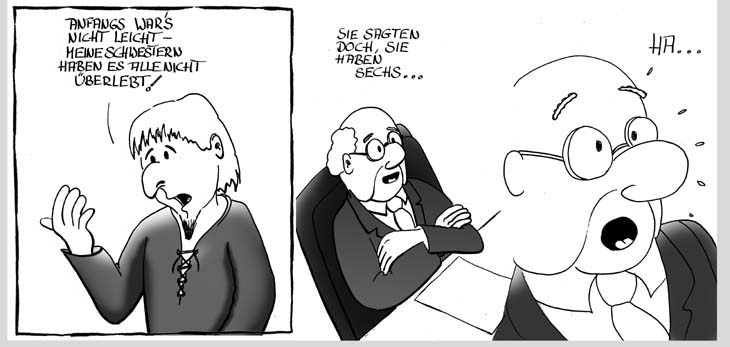 Beruf: Zauberer - Comic Cartoon