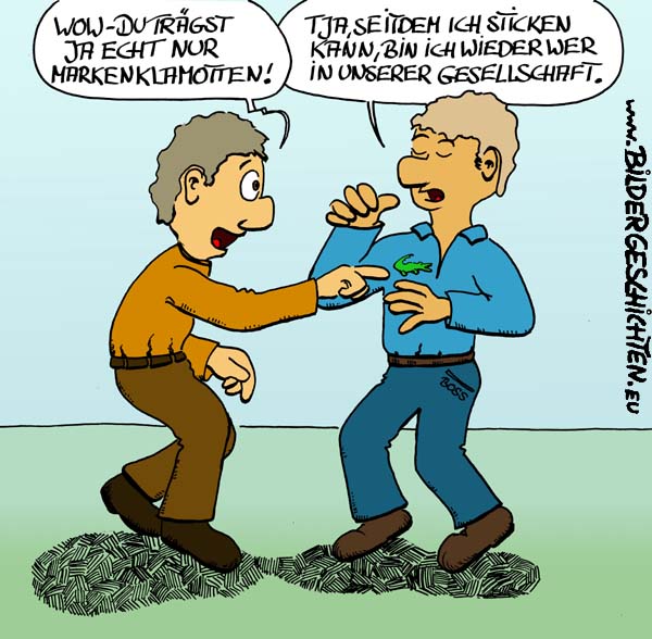 Flschung  - Cartoon