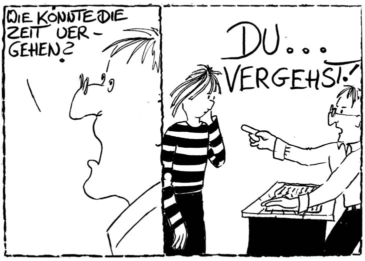 Vergnglichkeit-Comicstrip